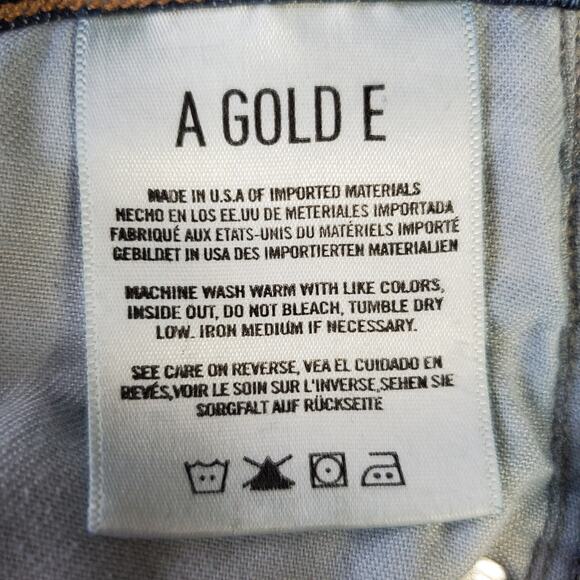 AGOLDE Women's Colette Crop Jeans Size 24 Mid Rise Dark Wash Classic Made in USA - Picture 6 of 8